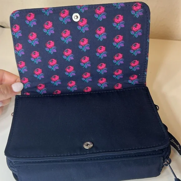 Vera Bradley Navy Cosmetic Bag - Picture 2 of 5